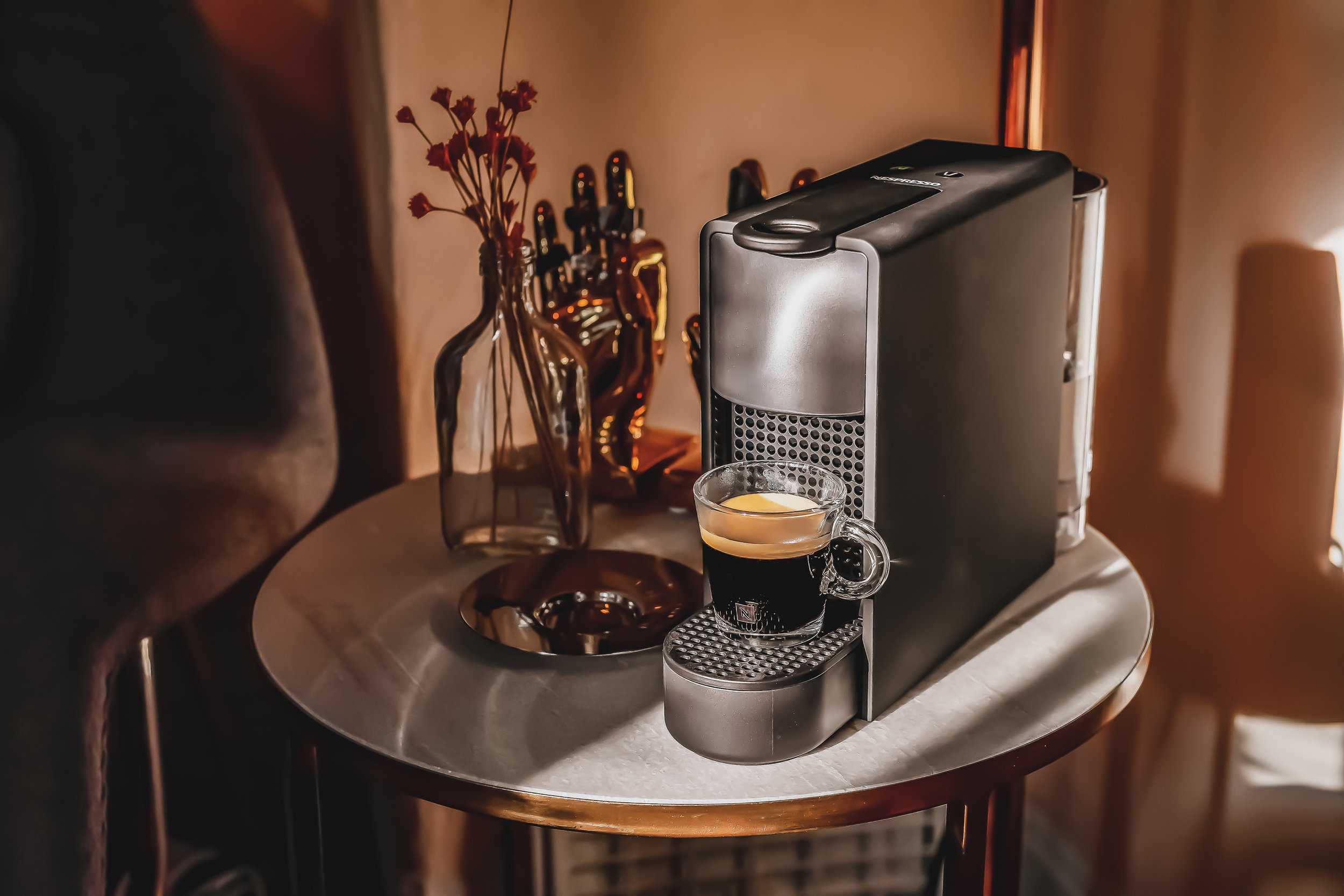 Thiết kế tinh xảo của máy pha chế cà phê